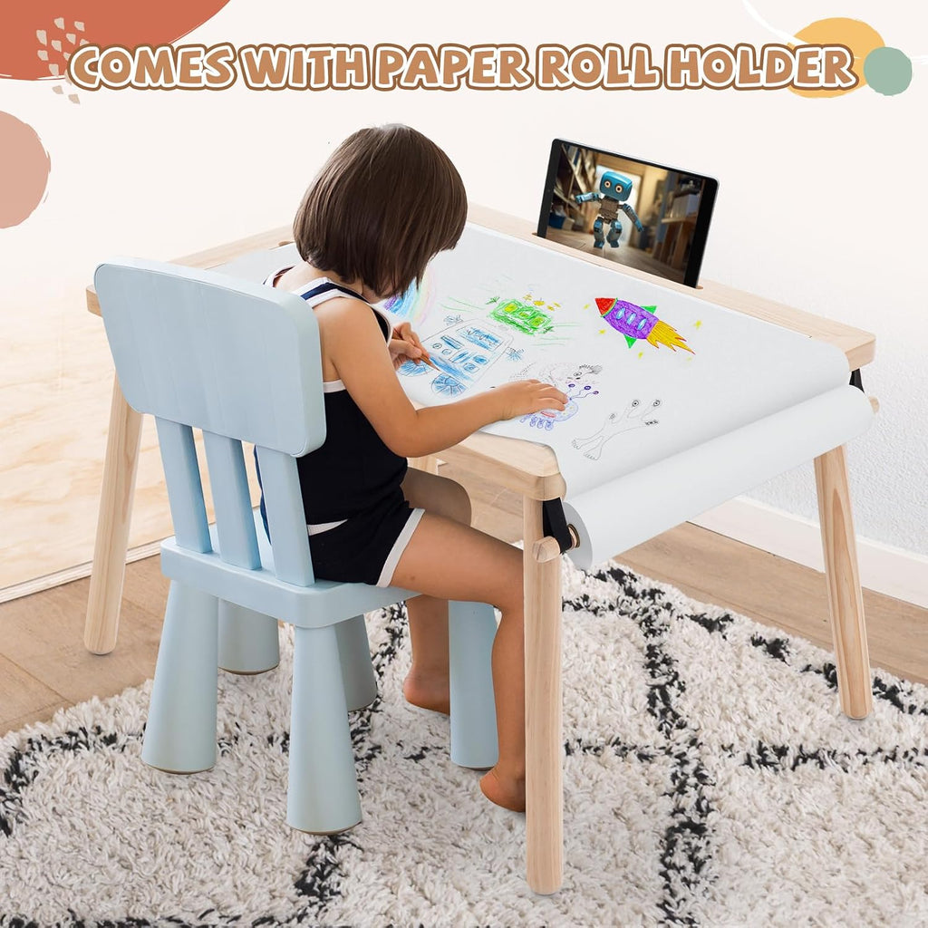 Sensory Tables for Toddlers,Kids Table with 3 Storage Bins, Activity Table with 7 Sand Toys, Indoor/Outdoor Play Sand Table, Gifts for Boys and Girls
