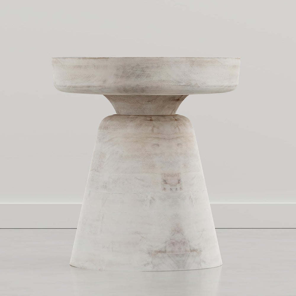 SIMPLIHOME Robbie Accent Table - 16 inch Wide Solid Mango Wood End Table in D...
