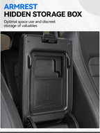 5PCS Center Console Organizer Tray for 2026 2025 2024 2023 Honda CRV Accessories, Armrest Storage Box and Drawer, Armrest Hidden Storage Box, Dashboard Organizer Tray and Cup Holder for Honda CRV