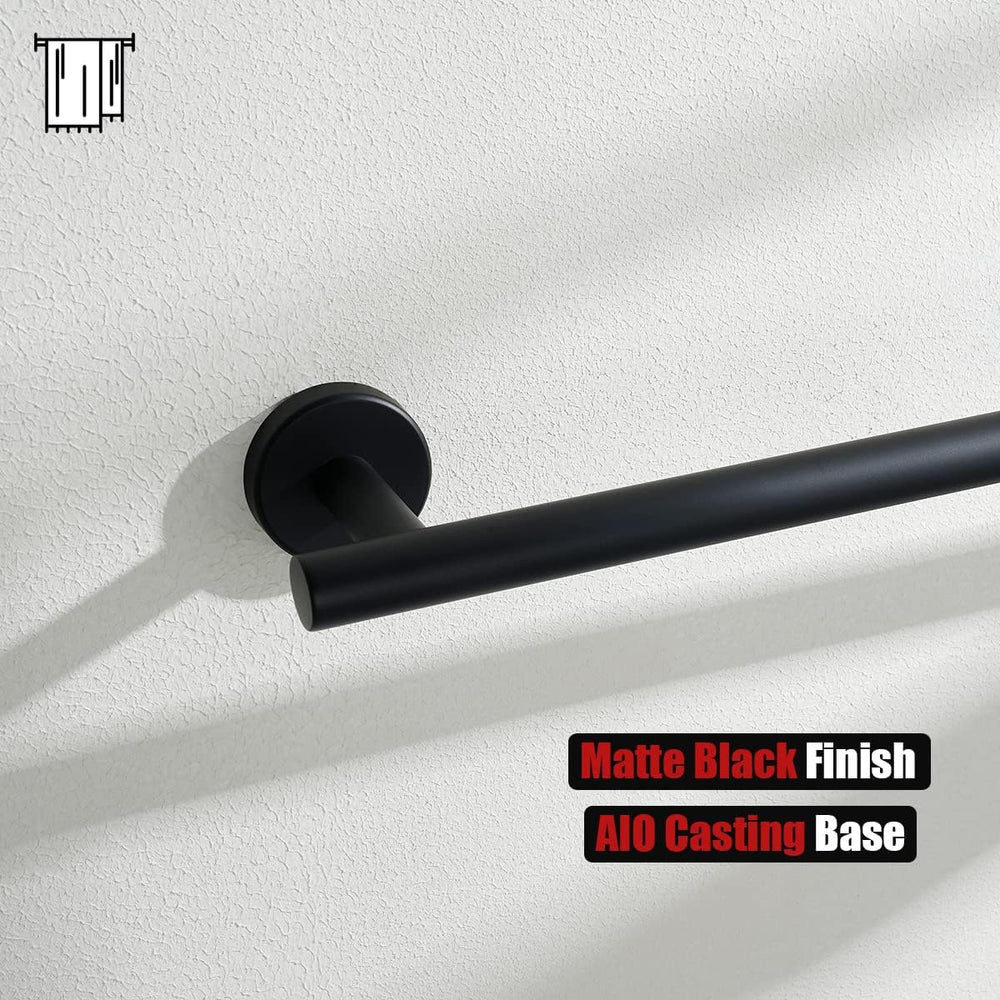 JQK Black Towel Bar, 27 Inch 304 Stainless Steel Thicken 0.8mm Towel Rack Bat...