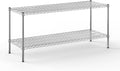 21" Deep x 60" Wide x 27" Height Wire Shelving Kit | 2-Tier | NSF Commercial Storage Rack Unit