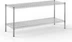 21" Deep x 60" Wide x 27" Height Wire Shelving Kit | 2-Tier | NSF Commercial Storage Rack Unit