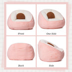 HOMMPA Bean Bag Chair for Teens Comfy Faux Fur Bean Bag Couch with Back Support Stuffed Lazy Floor Sofa for Living Room Bedroom Dorm Peach Pink