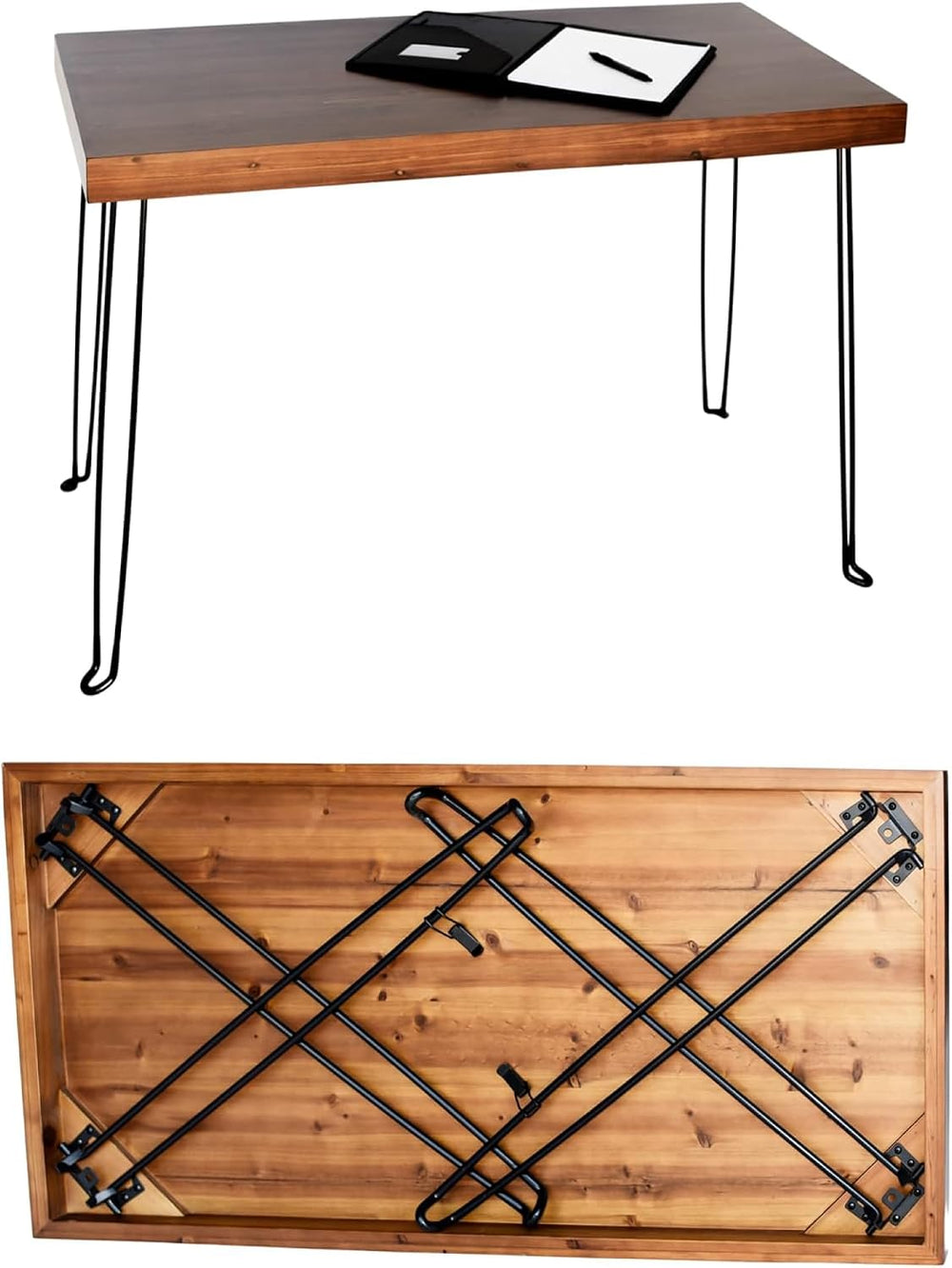 Sleekform Wood Folding Table - The Portland Lightweight Portable Desk