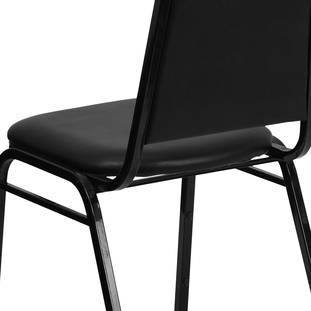 Flash Furniture Hercules Vinyl Banquet Chair, Black, 4-Pack