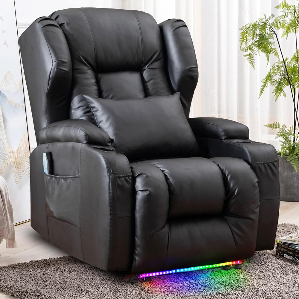 SAMERY Power Recliner Chair, Electric Wall Hugger Recliner Chair Reclining So...