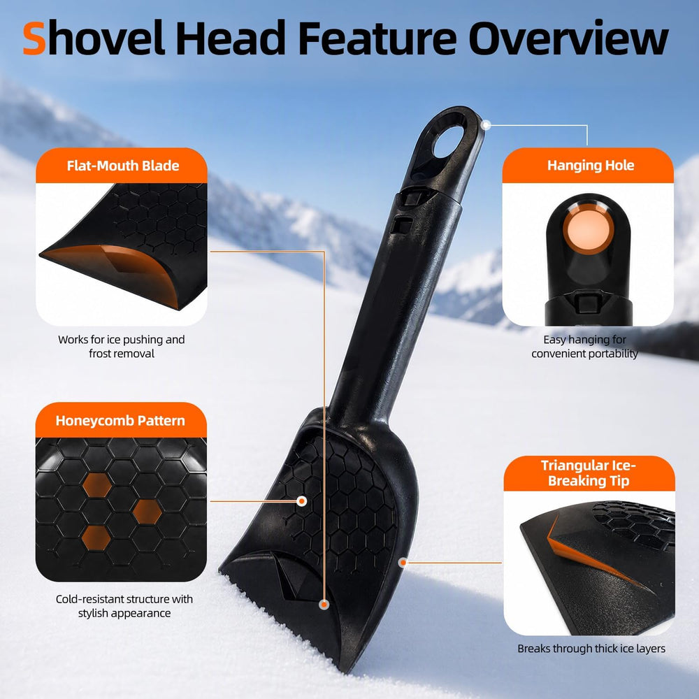 Abahub Multi-Functional Ice Scraper with 5-in-1 Survival Strap for Outdoor