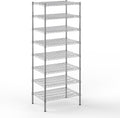 21" Deep x 30" Wide x 74" Height Wire Shelving Kit | 8-Tier | NSF Commercial Storage Rack Unit