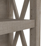 Bush Furniture Tall 5 Shelf Bookcase for Living Room or Home Office, Large Bookshelf, Modern Farmhouse Style, Key West Collection, Washed Gray