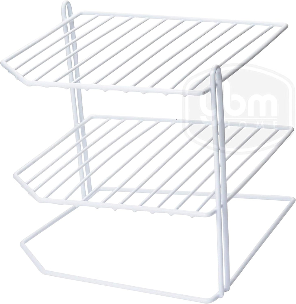 YBM Home 2215vc Ybmhomes 3 Tier Corner Helper Shelf, 9" D x 9" W x 8" H, White