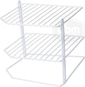YBM Home 2215vc Ybmhomes 3 Tier Corner Helper Shelf, 9" D x 9" W x 8" H, White