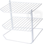 YBM Home 2215vc Ybmhomes 3 Tier Corner Helper Shelf, 9" D x 9" W x 8" H, White