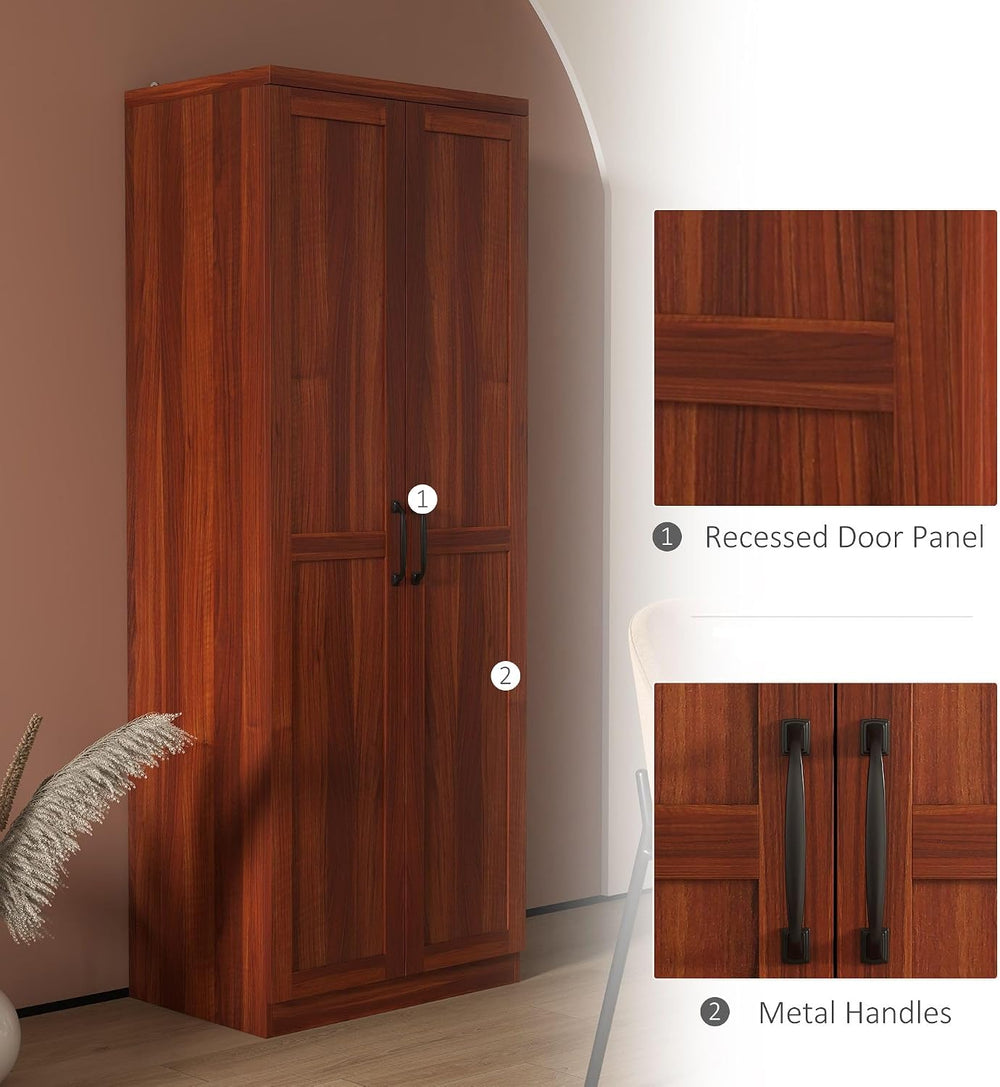 5-Tier Kitchen Pantry Cabinet with Adjustable Shelves