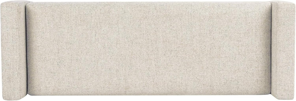 HomePop Fulton 48" Storage Bench - Textured Cream Fabric