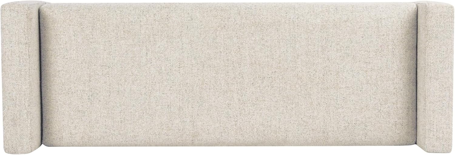 HomePop Fulton 48" Storage Bench - Textured Cream Fabric