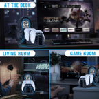 Gamer Gifts Light Up Controller Holder & Headphone Stand with Neon Light, Stylish Gaming Accessories Setup Controller Stand Headset Stands, Unique Gifts for Gamers to Organize Gaming Equipment