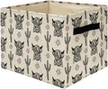 Western Highland Cow Storage Bins Box, Toybox for Boys Girls, Retro Western Cactus Cow Foldable Storage Baskets Organizer for Bedroom Bathroom Kids Room Dorm Clothes Toys Books