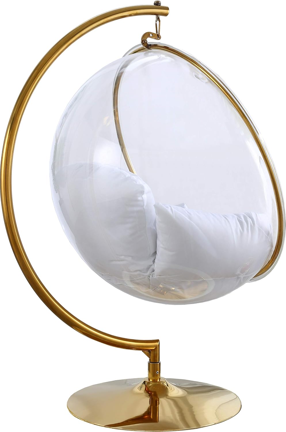 Meridian Furniture Luna Collection Modern | Contemporary Clear Acrylic Accent...