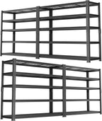 Storage Shelves, Garage Shelving Heavy Duty 2800 LBS Capacity, 48"L x 18"W x 72"H Adjustable Metal Shelving Organizer Wire Rack, 5 Tier Utility Shelf Unit for Pantry Closet Warehouse Organization