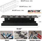 MUTUACTOR Screwdriver Organizer Rack Heavy Duty,Magnetic Mount Screwdriver Holder Plier Organizer,Magnetic Tool Holder Storage Holder for Various Screwdrivers Pliers Shears Tool Chest Cart Workbench