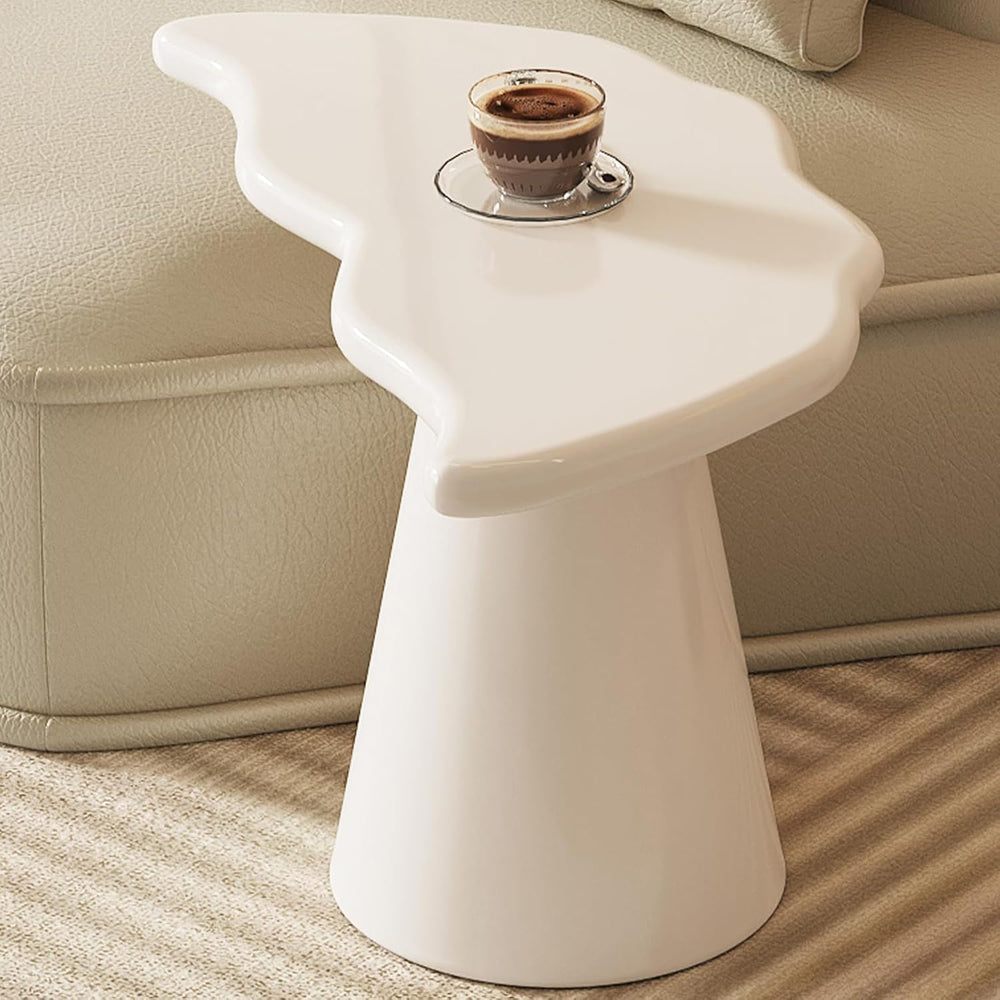 Cloud Shape End Table, Modern Accent Cocktail Table for Small Space Living Ro...