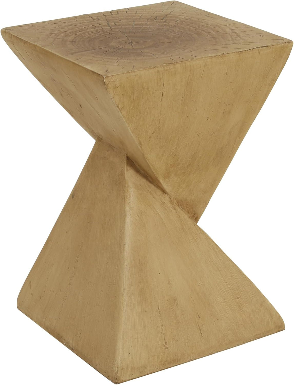 Modern Hourglass Side Table, Sculptural End Table for Living Room, Bedroom &a...
