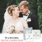 OASSIE Christmas Wedding Gifts for Couples 2025 - Mr and Mrs Gifts 4"x4" Ceramic Jewelry Dish Tray - Bridal Shower Engagement Gifts for Bride Women Newlyweds Marriage Just Married