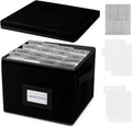 Greeting Card Organizer Box with 16 Dividers,Collapsible Greeting Card Storage Box with Handles Hold 150+ Cards,Greeting Card Holder for Greeting Cards,Sticker, Recipes, Photos, Envelopes