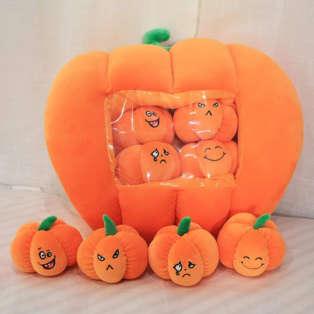 REFAHB Stuffed Pumpkin Fluffy Pumpkin Plush Durable Halloween Pumpkins Decora...