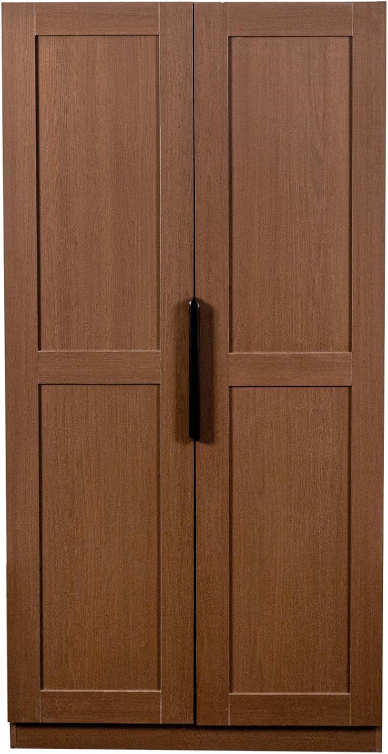 LUMISOL Modern Kitchen Pantry Cabinet with Doors & Shelves, Buffet Cupboa...