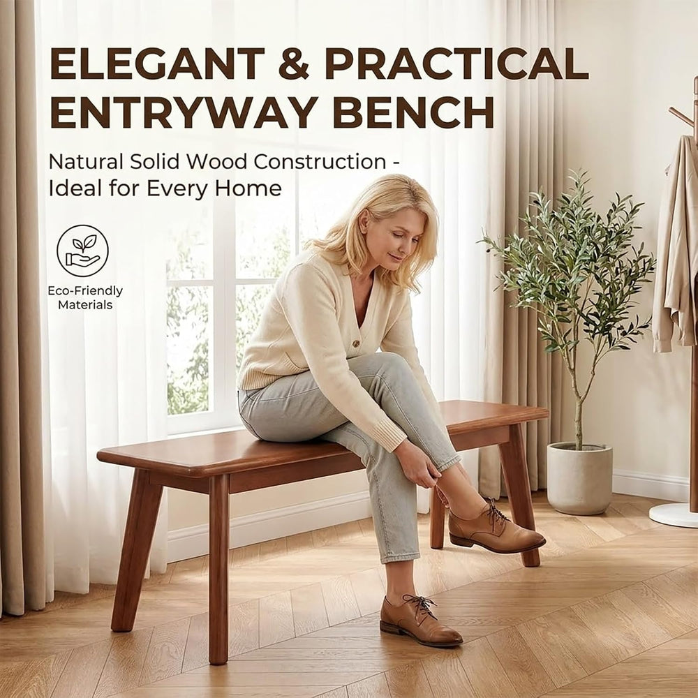 Farmhouse Entryway Bench Narrow Window Bench, Sturdy and Stable for Entryway ...