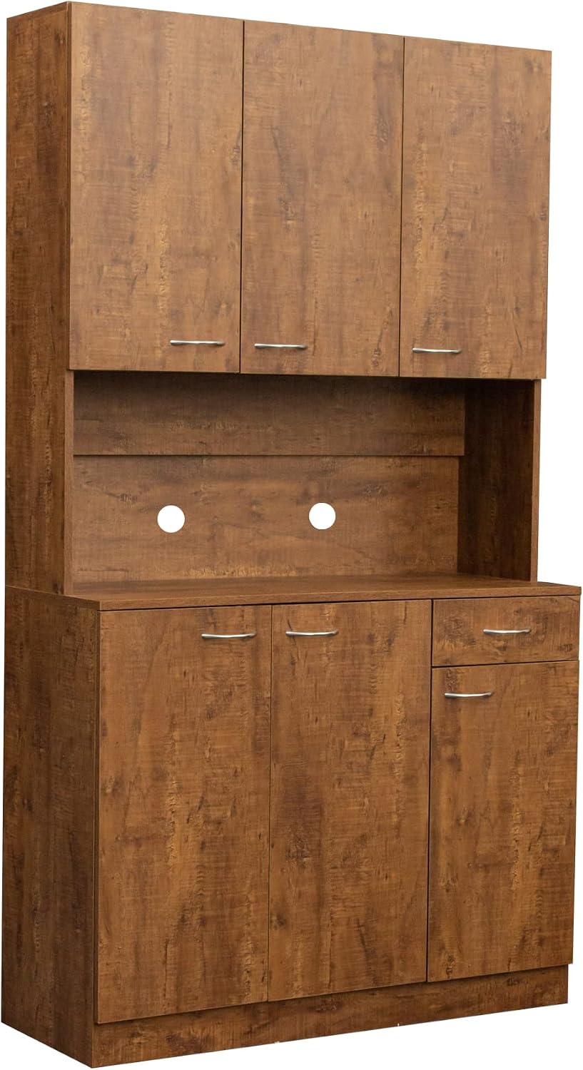 Ball & Cast 71" Pantry Cabinet,Tall Kitchen Pantry Storage Cabinet w...