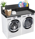 Royxen Laundry Countertop with Storage Universal Fit, Washer and Dryer Countertop with Shelf, Laundry Room Storage, 2-Tier Shelf (Black)