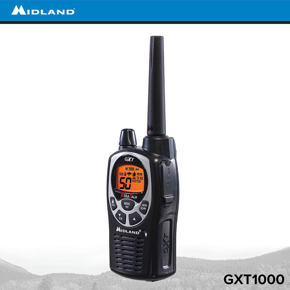 Midland GXT1000VP4 50 Channel GMRS Two-Way Radio - Up to 36 Mile Range Walkie...