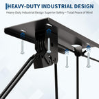 Garvee Heavy‑Duty Cargo Box Garage Pulley System, Ceiling Hoist Kit for 8–10 ft Ceilings, 150 Lbs Capacity with Dual Fixed‑Point Design, Adjustable Lifting Straps, Ideal Ceiling Mounted Storage Racks