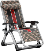 Gravity Chair, Folding Portable Chaise Lounge， with Headrest and Cup Holder, Reclining Patio Lounger(Yh-1004)