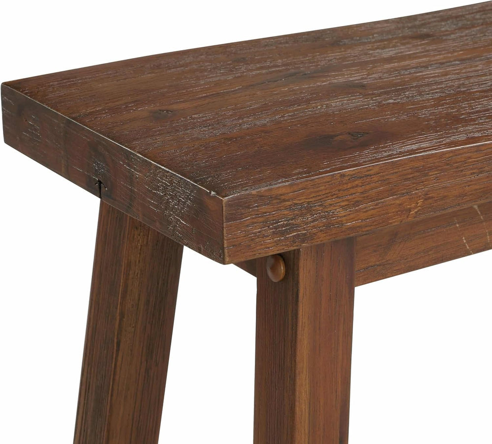 Boraam Sonoma Backless Bench - Chestnut Wire-Brush