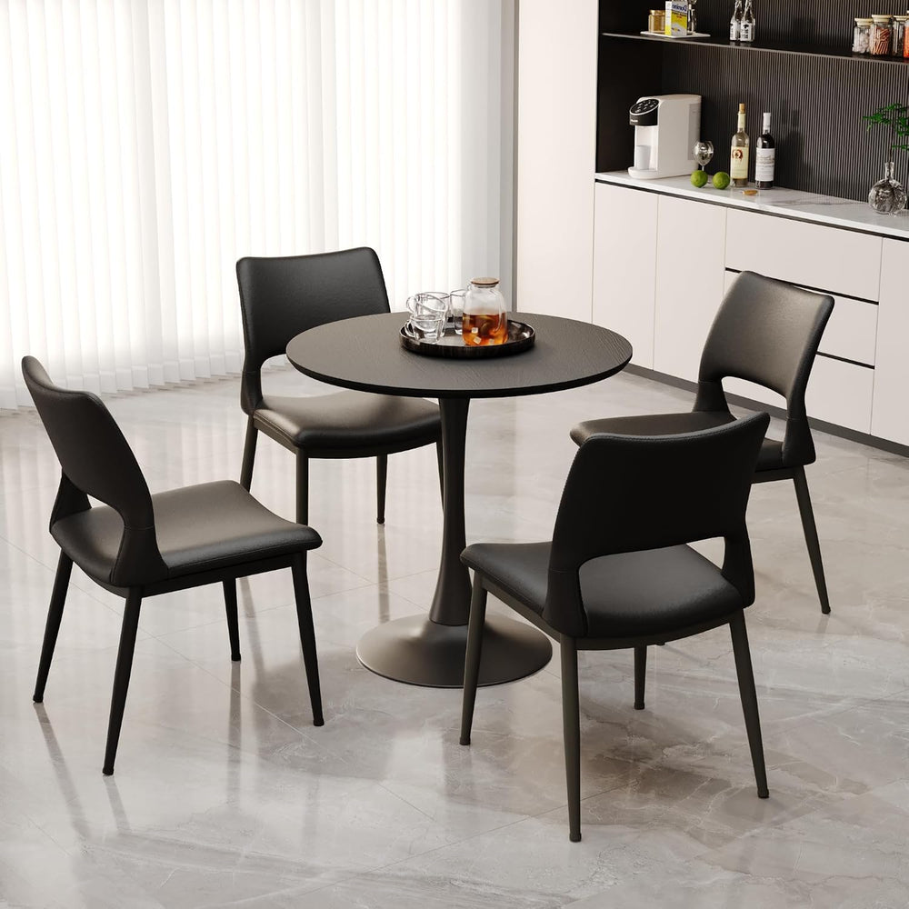 Round Dining Table Set, 31.5'' Modern Dining Table Set for 4, Dining ...