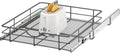 ALINE FURNITURE Pull Out Shelves - 20" W x 22" D Soft Close Pull Out Cabinet Organizer 1 Tier - Slide Out Drawers with Shelf Liner, Heavy Duty Steel Wire Baskets for Kitchen Cabinets, Pantry, Bathroom