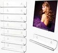 WPESI Vinyl Record Shelf Wall Mount 8Pack,7 Inch Acrylic Record Shelf,Record Wall Display, Vinyl Record Holder CD Rack,8 Pack(Clear)