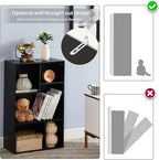 VECELO Modern Bookshelf, 5 Cube Shelf, Fits Tallest Hardcovers, Horizontal Available, Storage Organzier for Home Office, Matte Black