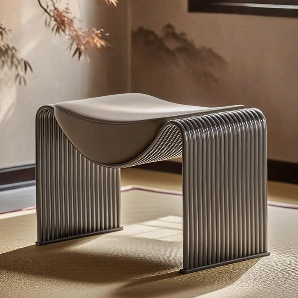 Bench for entryway with PU Leather Padded seat,Indoor midcentury end of Bed B...