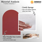 Living Room Furniture Sets, Red Faux Leather Sofa Couch for Living Room, Sofa and Loveseat for Office, Bedroom, Apartment