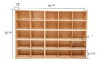 Contender 25 Cubby Birch Plywood Tray Storage Cabinet, Office and Homeschool Organizer for Toys, Books, Art and Craft Supplies, Greengaurd Gold Certified