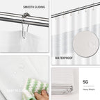 Bathroom Accessories Set,White Bathroom Set,24 Pieces Bathroom Accessory Set with Shower Curtain,Trash Can for Bathroom Accessories Décor and Home Gifts