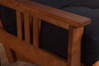 Kodiak Furniture Monterey Futon Set, No Drawers, with Barbados Base and Oregon Trail Java Mattress
