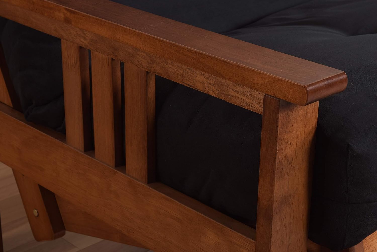 Kodiak Furniture Monterey Futon Set, No Drawers, with Barbados Base and Oregon Trail Java Mattress