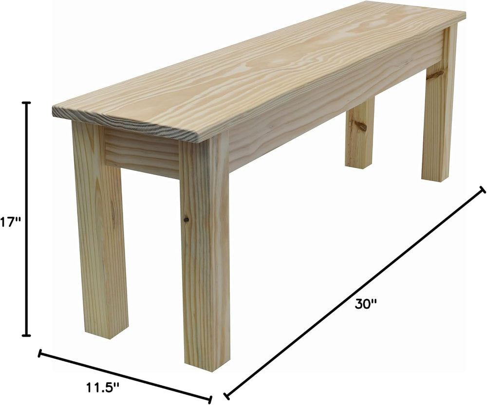 Unfinished Canvas Bench (30 inches)