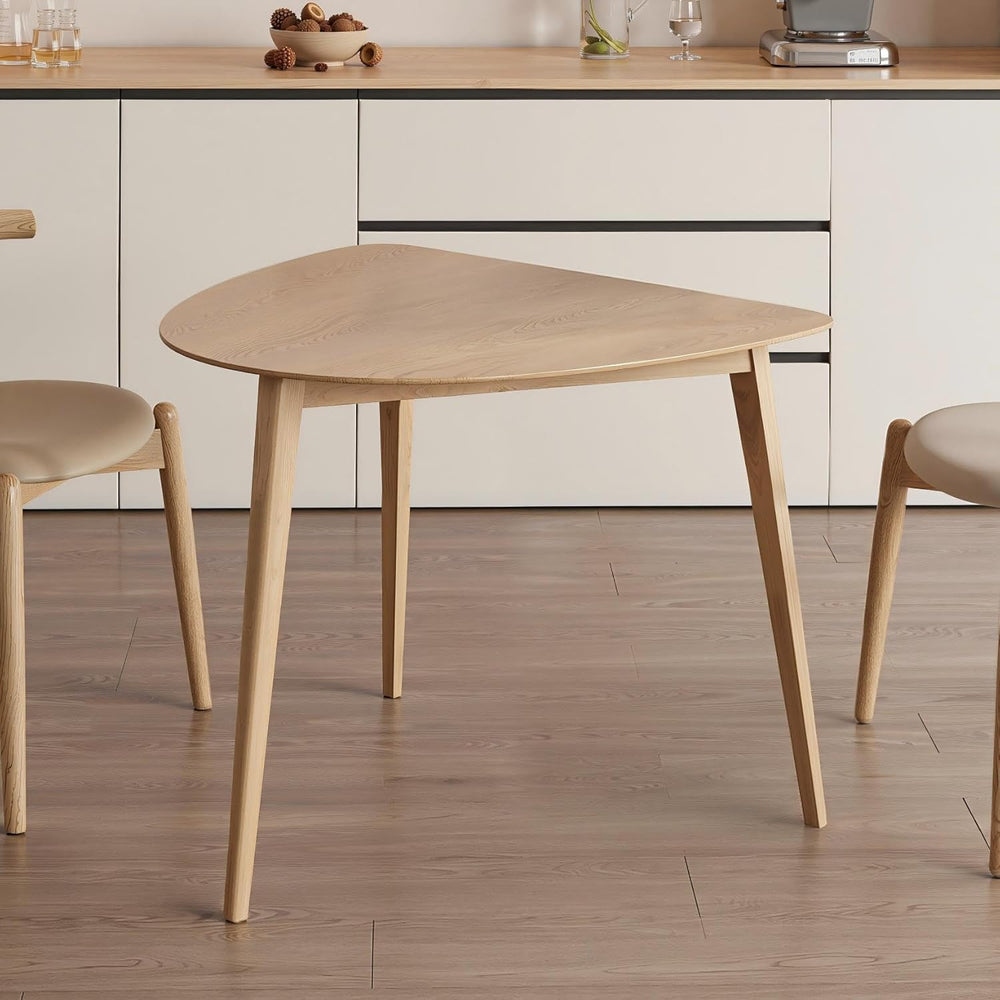 Acanva Modern Small Triangle Dining Room Table for Kitchen Compact Space, Far...