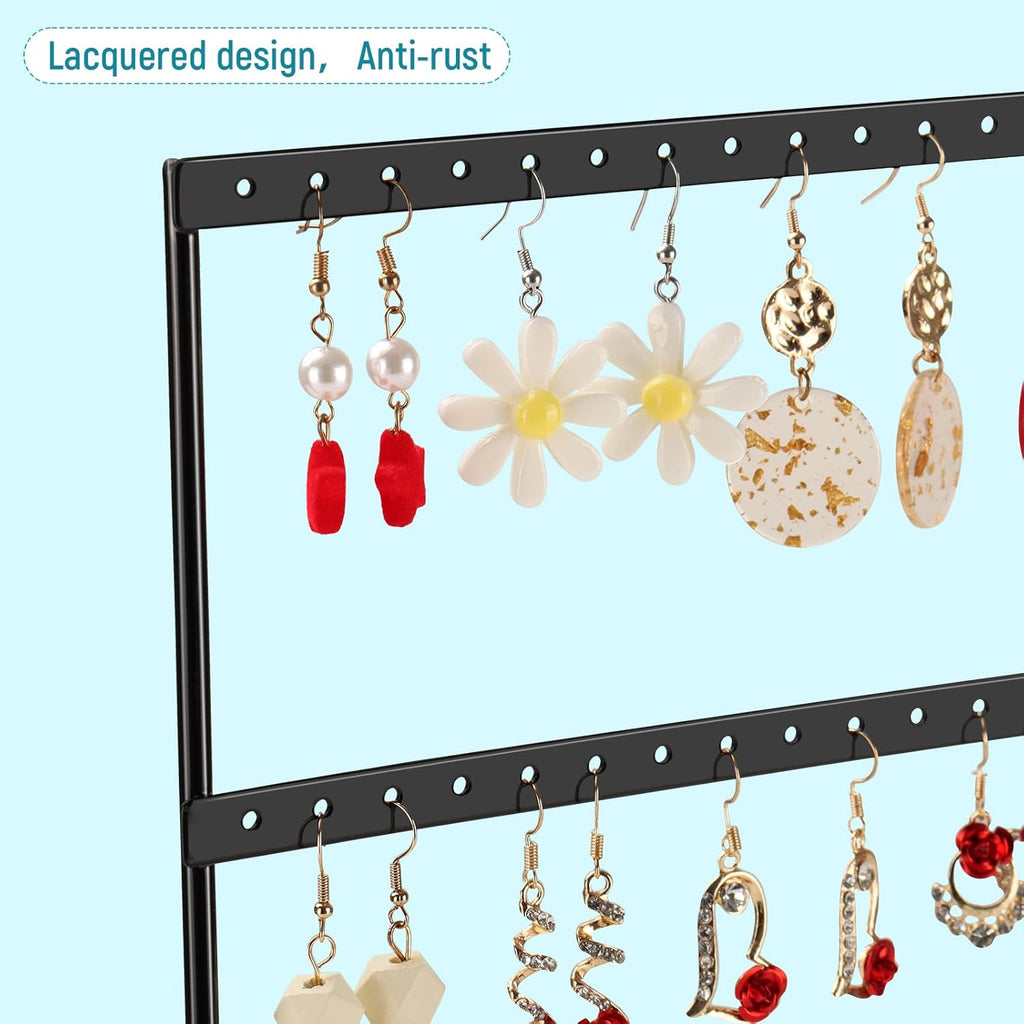 Earring Holder Organizer, Ear Jewelry Tree Organizer for Women, Earring Hanger with 5 Tiers & 120 holes